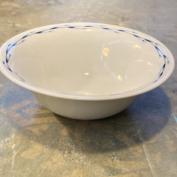 Kari Trestakk Norway Serving Bowl Hand Painted Porcelain Abstract Forks Design - Picture 6 of 9